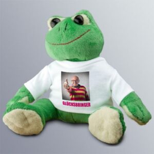 "Kuscheltier ""Frosch"" mit Foto"