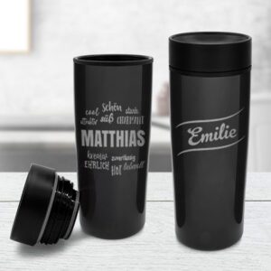 Thermobecher mit Gravur