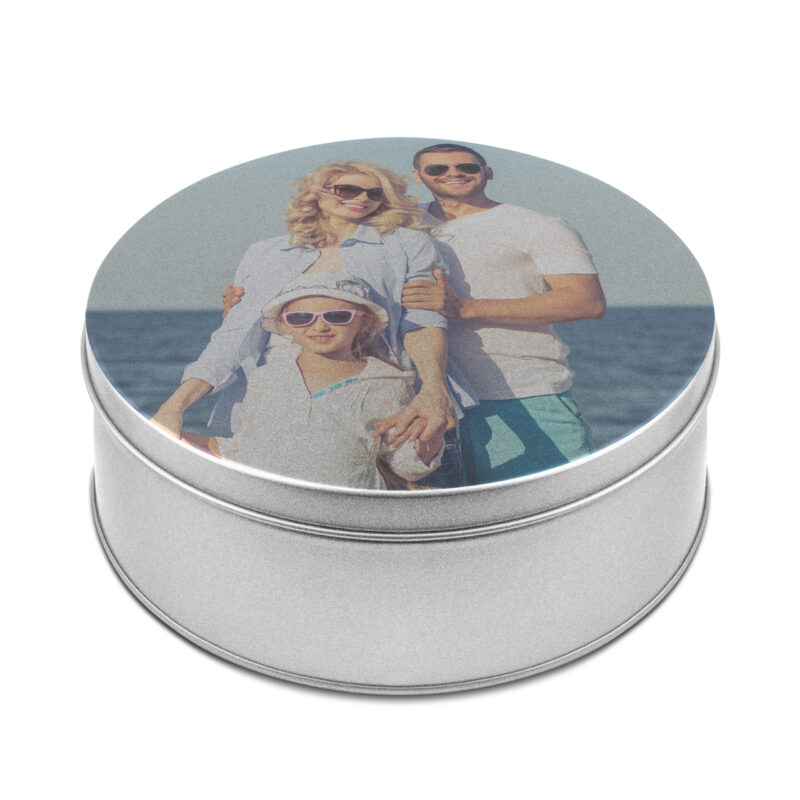 Bild von   keksdose mit foto bedruckenjpg | Individuelle 🎁 persönliche 🎁 personalisierte Geschenke bedruckt ▪ bestickt ▪ graviert