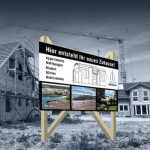 Bauschilder drucken