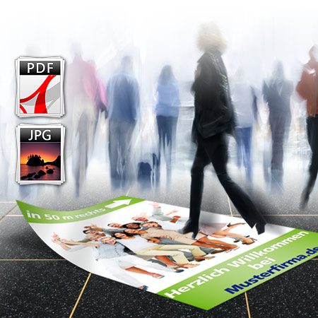 Bild von   fussbodenaufkleberjpg | Individuelle 🎁 persönliche 🎁 personalisierte Geschenke bedruckt ▪ bestickt ▪ graviert