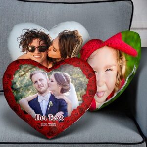 Panorama-Herzkissen bedrucken - Fotokissen