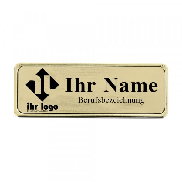 Bild von   ansteckschild namensschild mitjpg | Individuelle 🎁 persönliche 🎁 personalisierte Geschenke bedruckt ▪ bestickt ▪ graviert