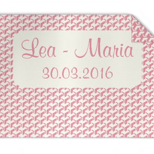 Baby Strickdecke mit Muster allover