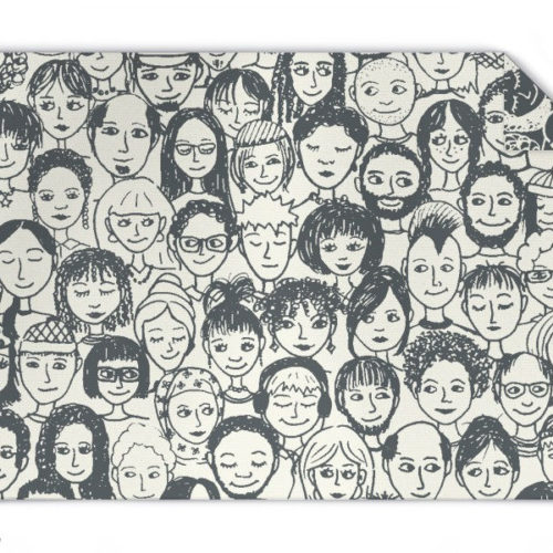 Strickdecke Menschen in Wolle