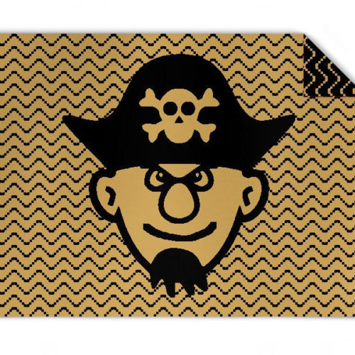 Baby Strickdecke Pirat auf See