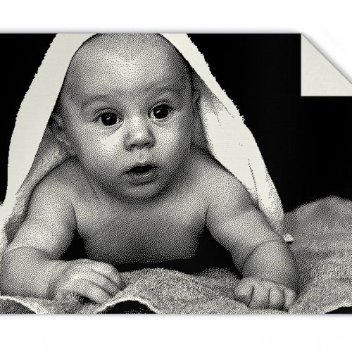 Baby Wolldecke mit Foto