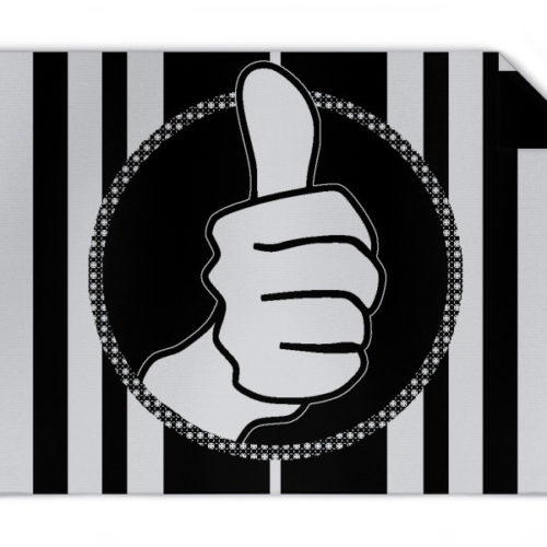 Strickdecke Daumen hoch