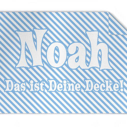 Bio-Babydecke mit Name