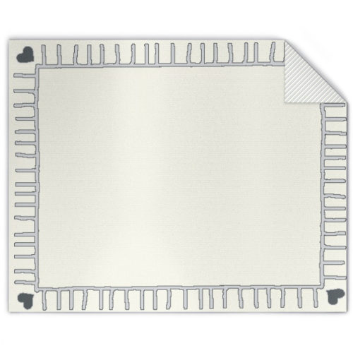 Baby Strickdecke 4-farb mit Rahmen