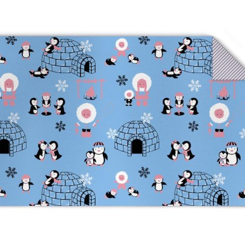 Kinder Strickdecke Pinguine