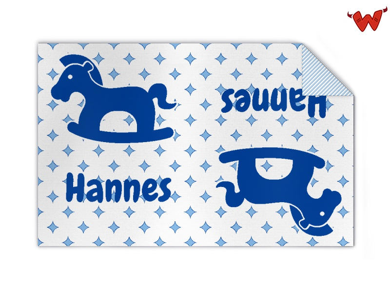 Kinderdecke mit Name Cliparts