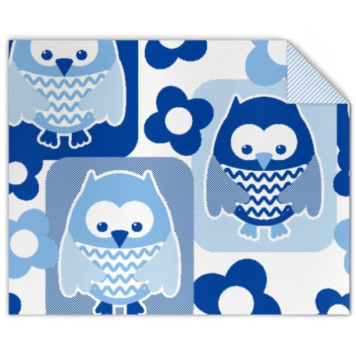 Babydecke mit Eulen