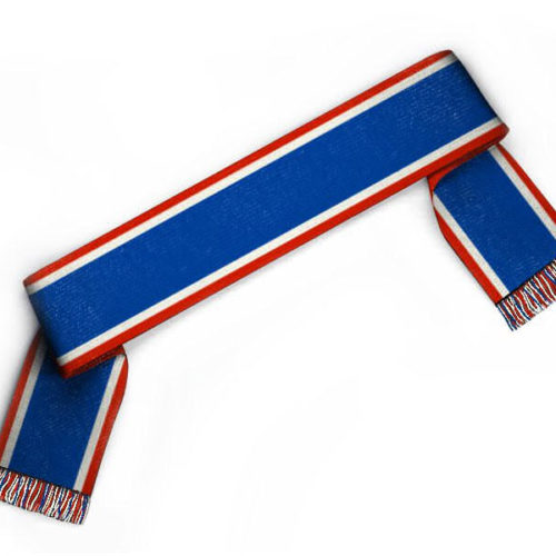 Fanschal mit Streifen