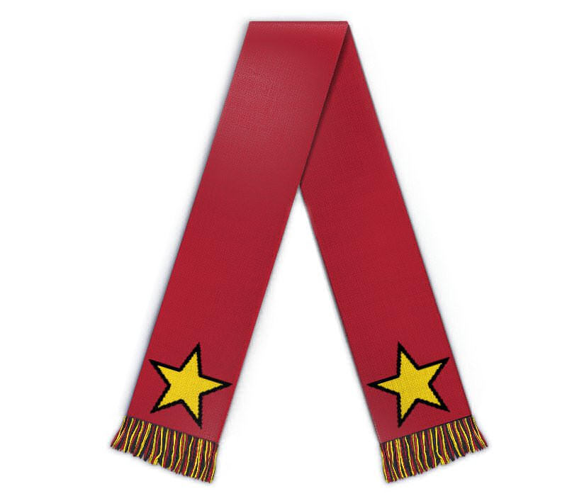 Bild von   fanschal mit sternenjpg | Individuelle 🎁 persönliche 🎁 personalisierte Geschenke bedruckt ▪ bestickt ▪ graviert