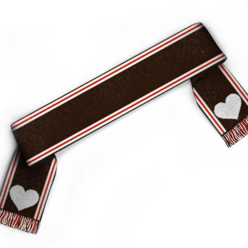 Fanschal mit Herz