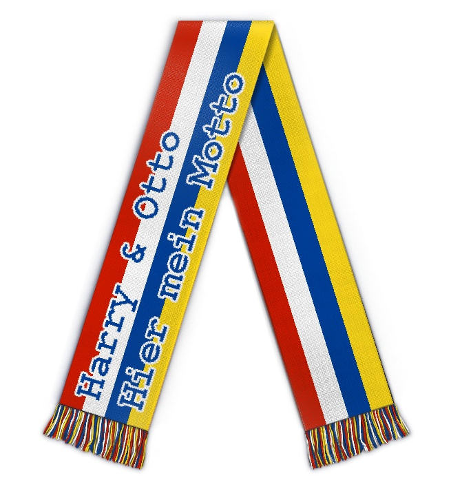 Bild von   fanschal mottoschaljpg | Individuelle 🎁 persönliche 🎁 personalisierte Geschenke bedruckt ▪ bestickt ▪ graviert