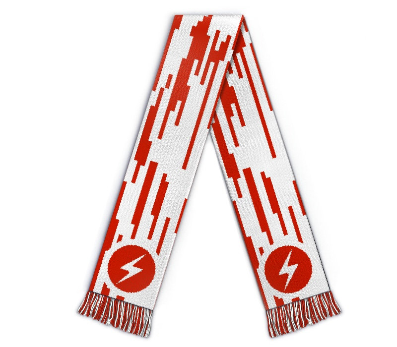 Bild von   fanschal rot weissjpg | Individuelle 🎁 persönliche 🎁 personalisierte Geschenke bedruckt ▪ bestickt ▪ graviert