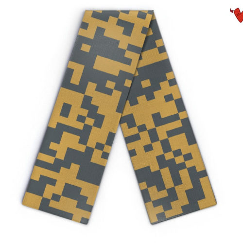 Maxi Design Schal Pixel Muster