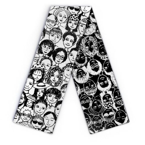 Design Schal mit Leuten