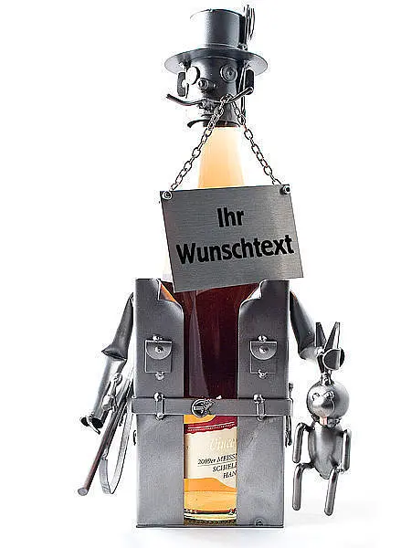 Bild von   flaschenhalter fuer likoer odejpg | Individuelle 🎁 persönliche 🎁 personalisierte Geschenke bedruckt ▪ bestickt ▪ graviert
