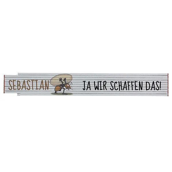 Bild von   zollstock mit name und spruchjpg | Individuelle 🎁 persönliche 🎁 personalisierte Geschenke bedruckt ▪ bestickt ▪ graviert