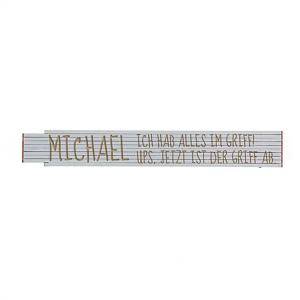 Bild von   zollstock mit name und spruchjpg | Individuelle 🎁 persönliche 🎁 personalisierte Geschenke bedruckt ▪ bestickt ▪ graviert
