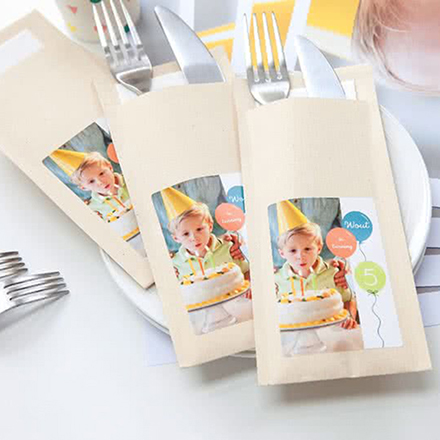 Bild von   besteckbeutel beigejpg | Individuelle 🎁 persönliche 🎁 personalisierte Geschenke bedruckt ▪ bestickt ▪ graviert