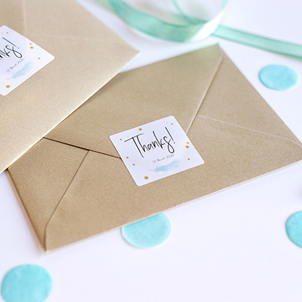 Bild von   briefumschlag sticker quadratjpg | Individuelle 🎁 persönliche 🎁 personalisierte Geschenke bedruckt ▪ bestickt ▪ graviert