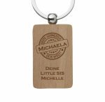 Bild von   holz schluesselanhaenger bestejpg | Individuelle 🎁 persönliche 🎁 personalisierte Geschenke bedruckt ▪ bestickt ▪ graviert