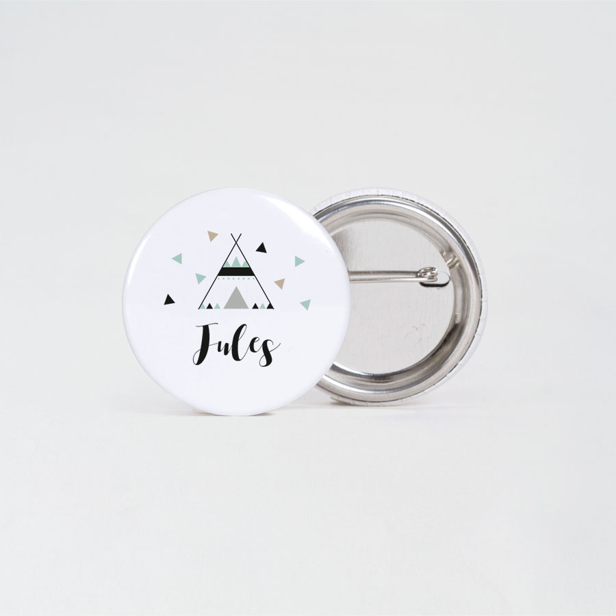 Bild von   gastgeschenke badge tipi zeljpg | Individuelle 🎁 persönliche 🎁 personalisierte Geschenke bedruckt ▪ bestickt ▪ graviert