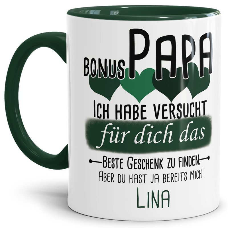 Bild von   tasse von wunschname fr bonujpg | Individuelle 🎁 persönliche 🎁 personalisierte Geschenke bedruckt ▪ bestickt ▪ graviert