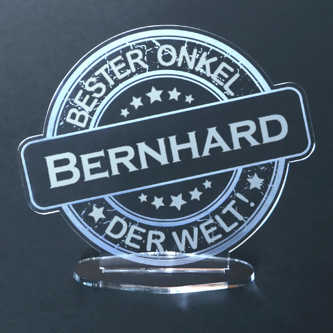 Bild von   acryl button mit namensgravurjpg | Individuelle 🎁 persönliche 🎁 personalisierte Geschenke bedruckt ▪ bestickt ▪ graviert