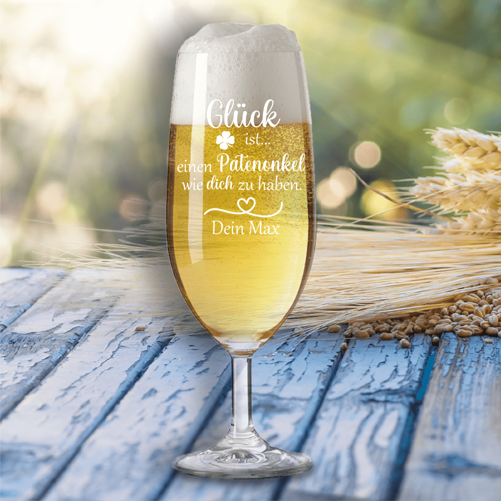 Bild von   personalisiertes bierglas gluepng | Individuelle 🎁 persönliche 🎁 personalisierte Geschenke bedruckt ▪ bestickt ▪ graviert