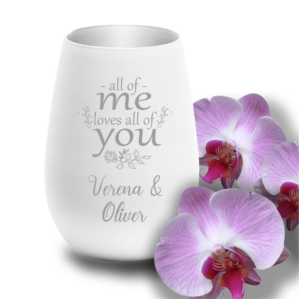 Bild von   windlicht mit gravur zur hochzpng | Individuelle 🎁 persönliche 🎁 personalisierte Geschenke bedruckt ▪ bestickt ▪ graviert