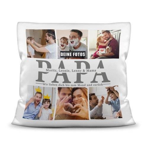 Bild von   kissen mit fotocollage fuer pajpg | Individuelle 🎁 persönliche 🎁 personalisierte Geschenke bedruckt ▪ bestickt ▪ graviert