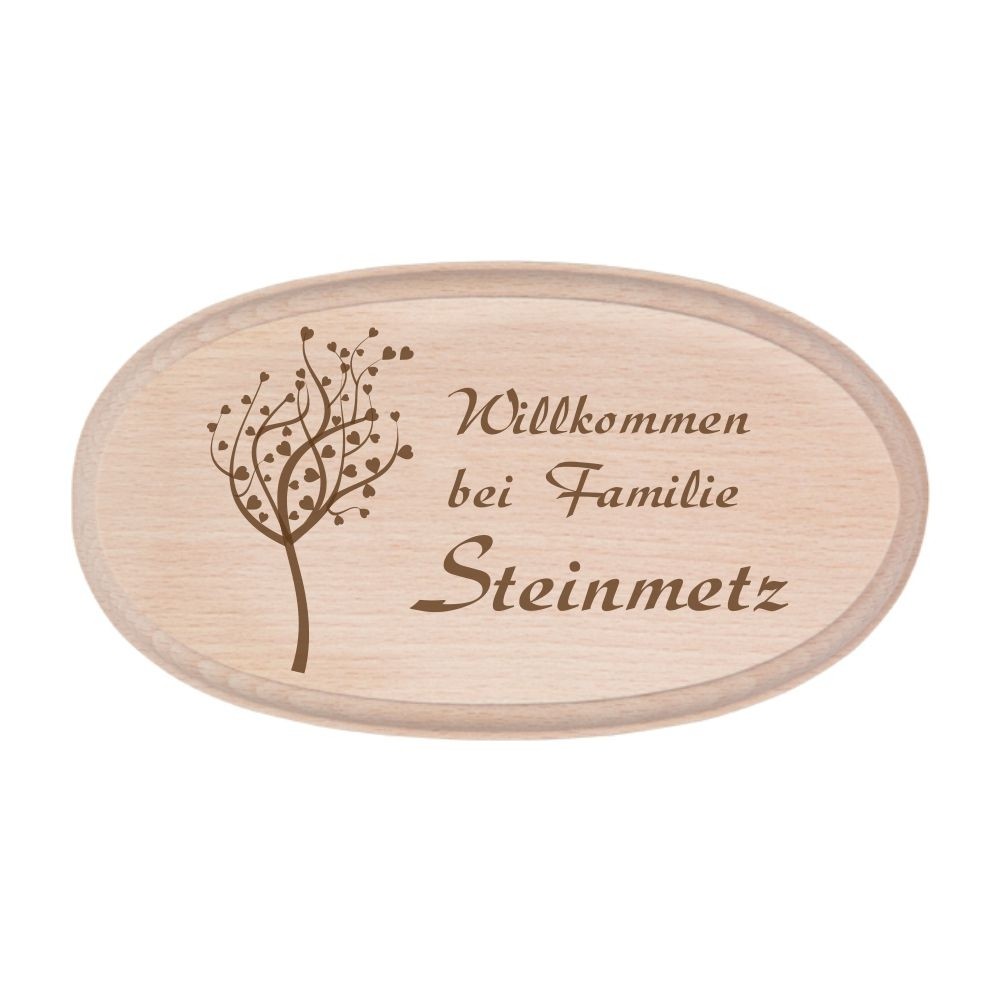 Bild von   tuerschild mit deinem familienjpg | Individuelle 🎁 persönliche 🎁 personalisierte Geschenke bedruckt ▪ bestickt ▪ graviert