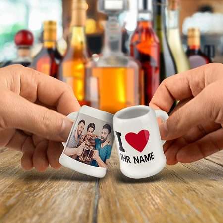 Bild von   schnapsglas mini bierkrugjpg | Individuelle 🎁 persönliche 🎁 personalisierte Geschenke bedruckt ▪ bestickt ▪ graviert
