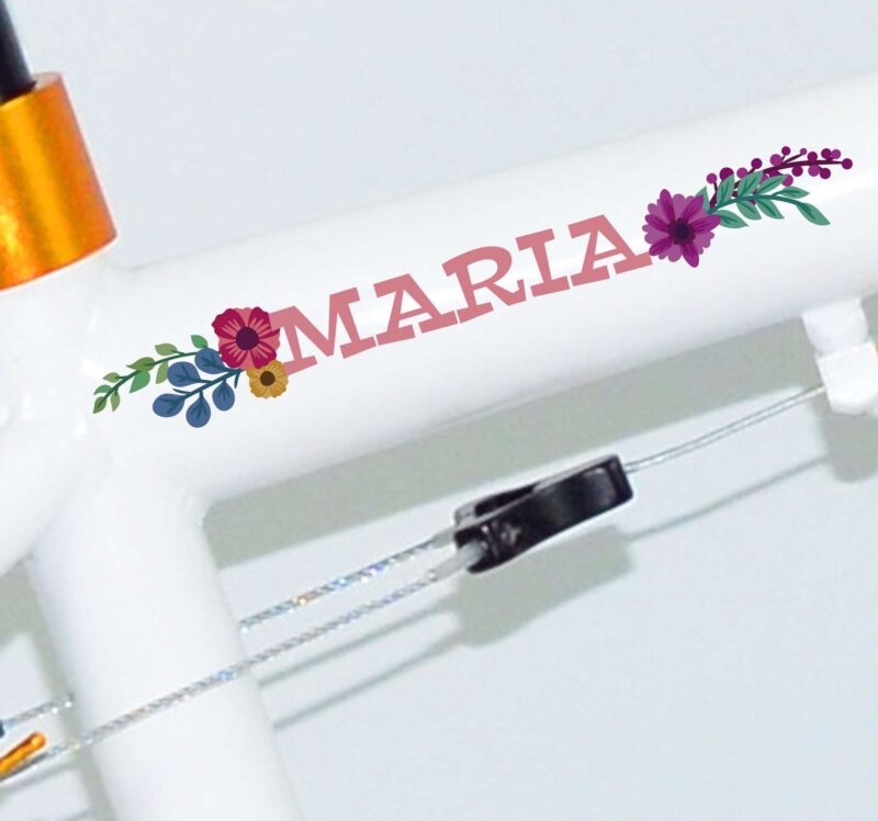 Bild von   fahrrad blueten personalisiertjpg | Individuelle 🎁 persönliche 🎁 personalisierte Geschenke bedruckt ▪ bestickt ▪ graviert