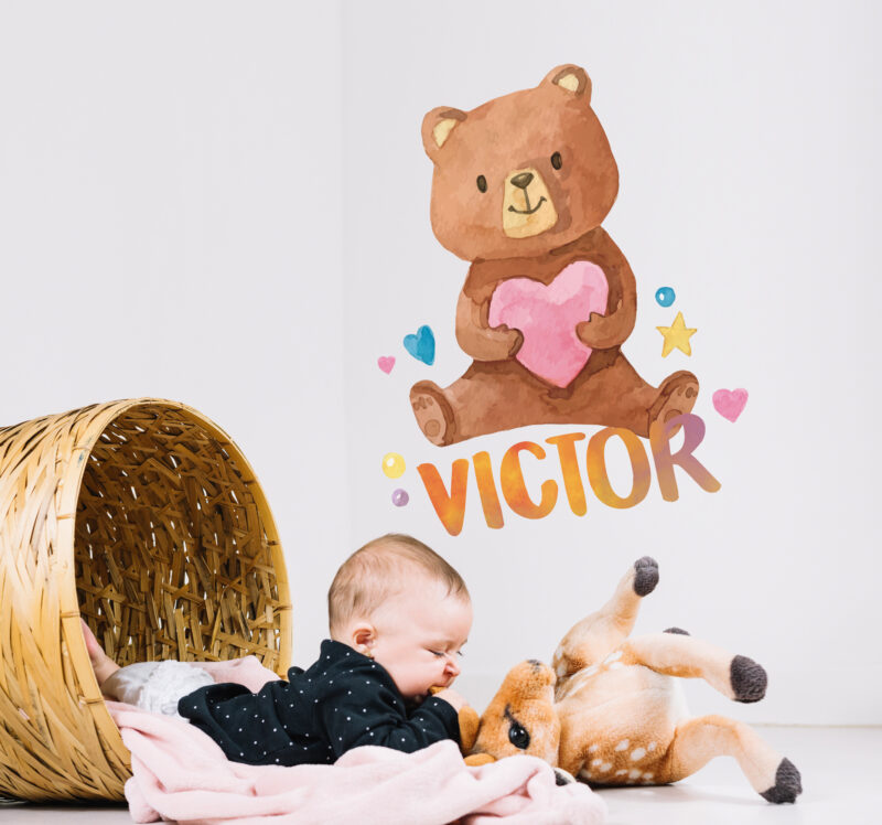 Bild von   personalisierter aufkleber tedjpg | Individuelle 🎁 persönliche 🎁 personalisierte Geschenke bedruckt ▪ bestickt ▪ graviert