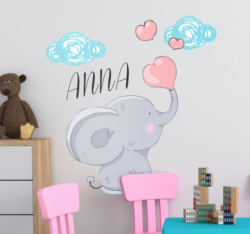 Bild von   personalisierter elefant mit hjpg | Individuelle 🎁 persönliche 🎁 personalisierte Geschenke bedruckt ▪ bestickt ▪ graviert