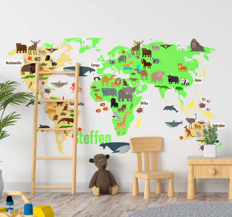 Bild von   personalisierter aufkleber weljpg | Individuelle 🎁 persönliche 🎁 personalisierte Geschenke bedruckt ▪ bestickt ▪ graviert