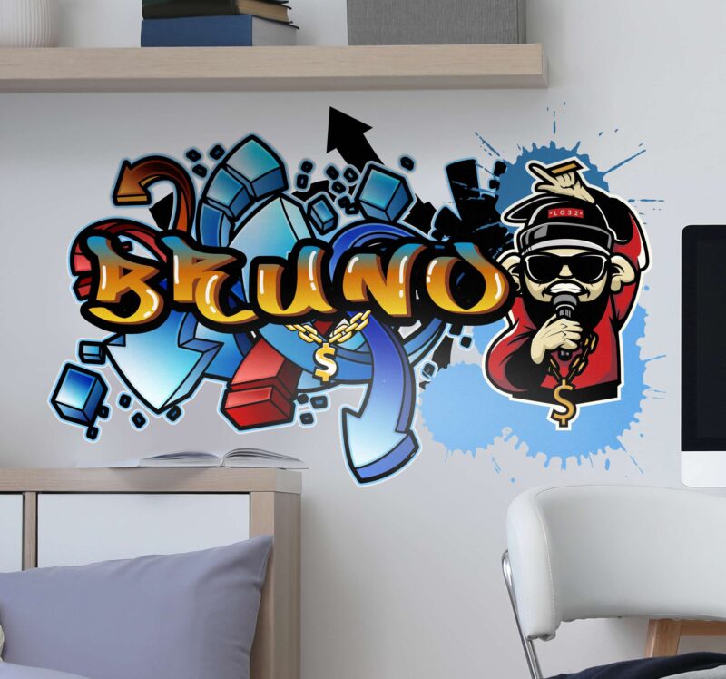 Bild von   wandtattoo kunst graffiti persjpg | Individuelle 🎁 persönliche 🎁 personalisierte Geschenke bedruckt ▪ bestickt ▪ graviert