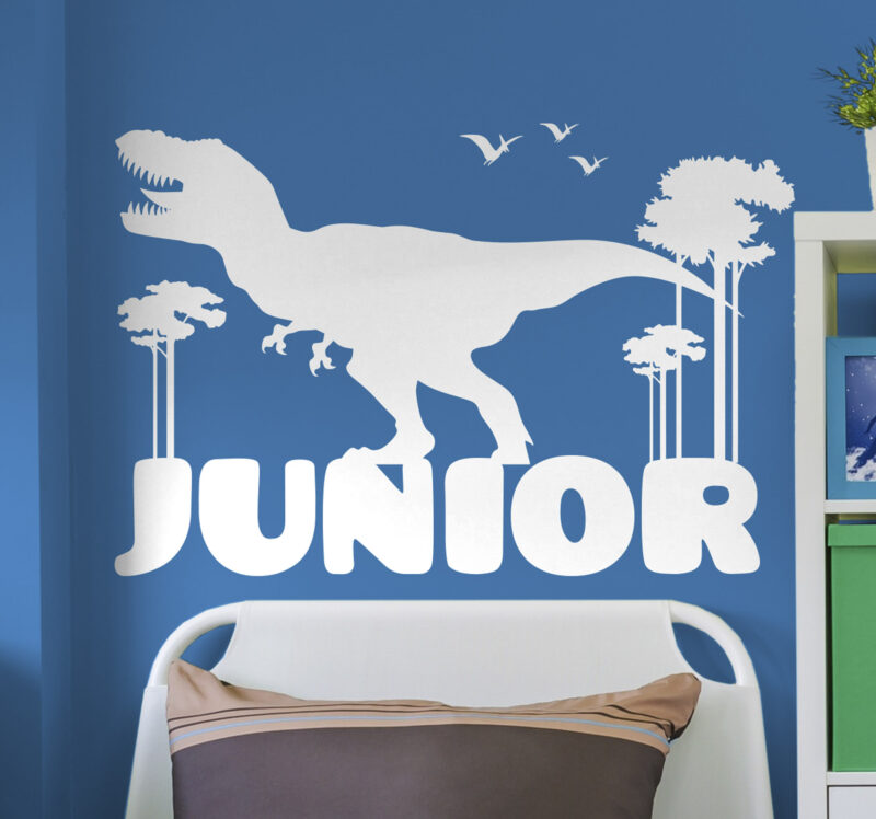 Bild von   dino aufkleber personalisiertejpg | Individuelle 🎁 persönliche 🎁 personalisierte Geschenke bedruckt ▪ bestickt ▪ graviert