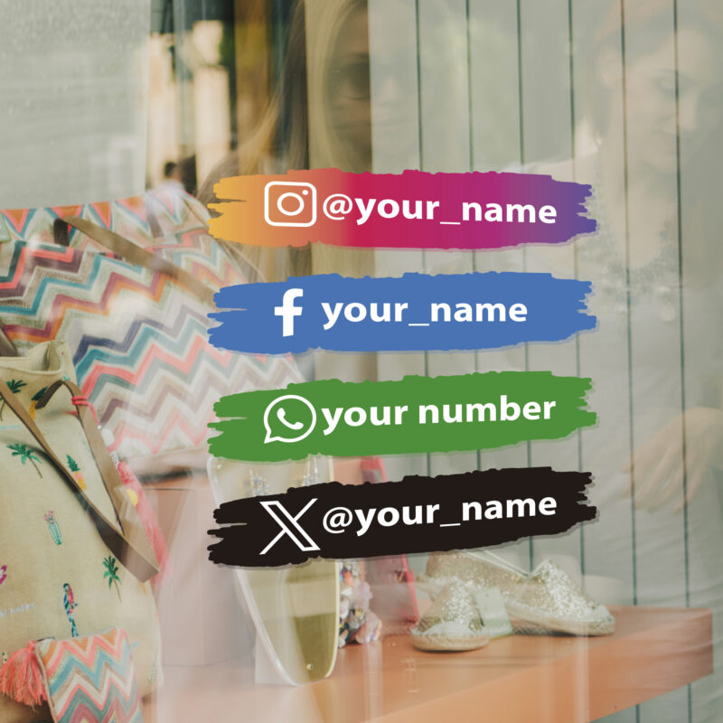 Bild von   aufkleber schilder social medijpg | Individuelle 🎁 persönliche 🎁 personalisierte Geschenke bedruckt ▪ bestickt ▪ graviert