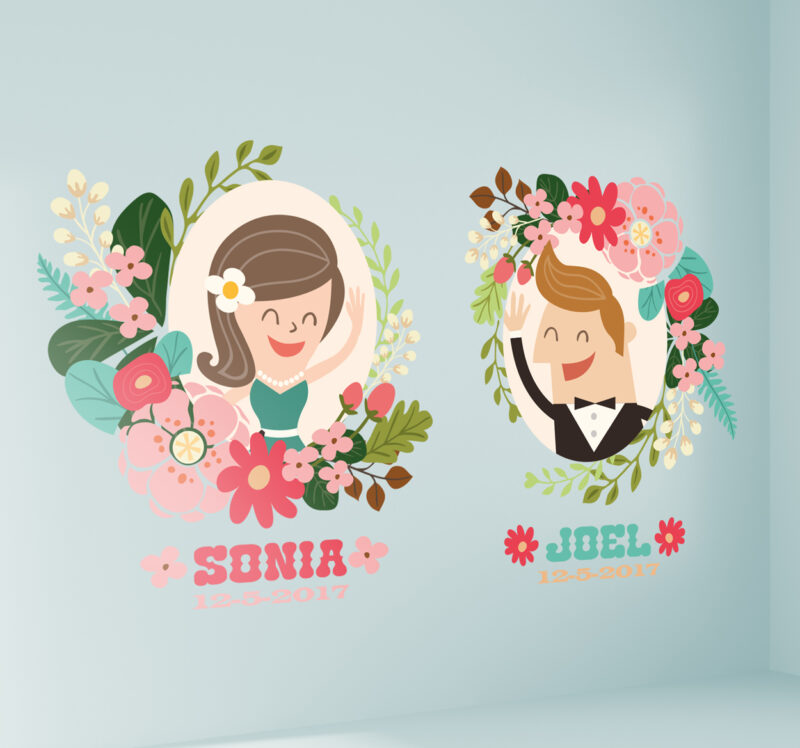 Bild von   wandtattoo personalisiert braujpg | Individuelle 🎁 persönliche 🎁 personalisierte Geschenke bedruckt ▪ bestickt ▪ graviert