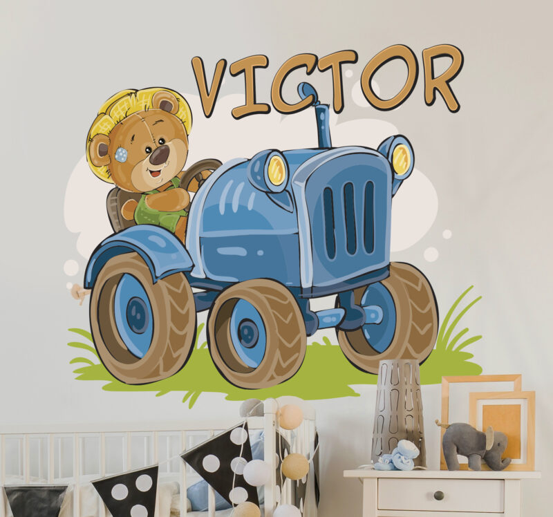 Bild von   wandtattoo fuer zuhause teddybjpg | Individuelle 🎁 persönliche 🎁 personalisierte Geschenke bedruckt ▪ bestickt ▪ graviert
