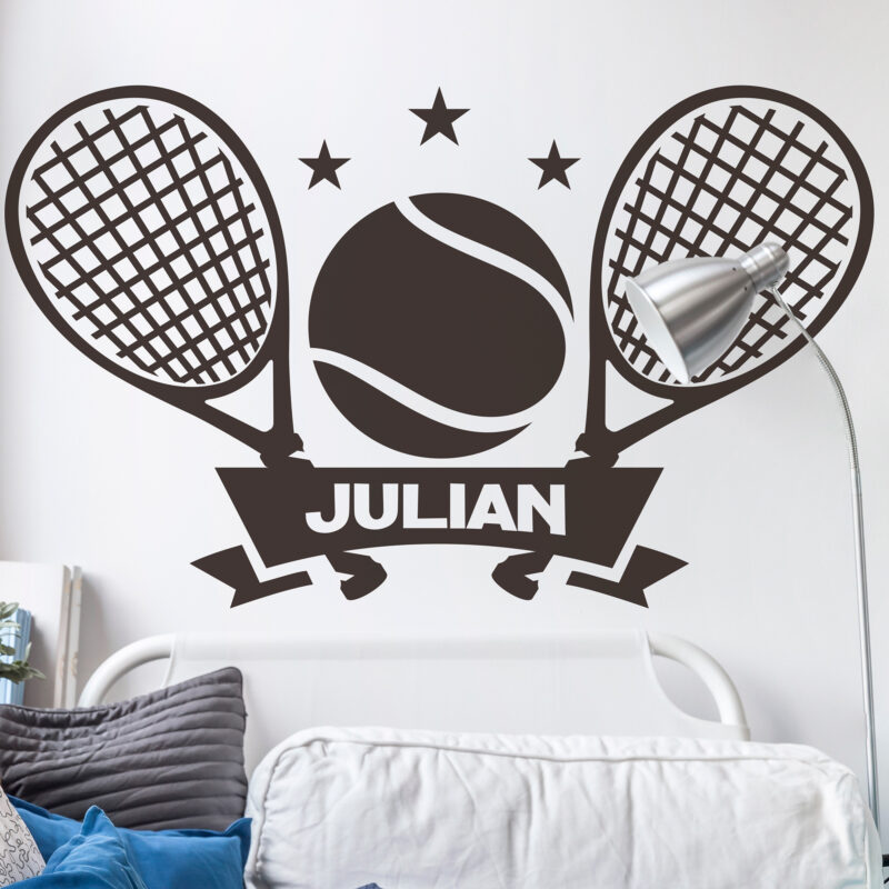 Bild von   personalisierbares tennis schljpg | Individuelle 🎁 persönliche 🎁 personalisierte Geschenke bedruckt ▪ bestickt ▪ graviert