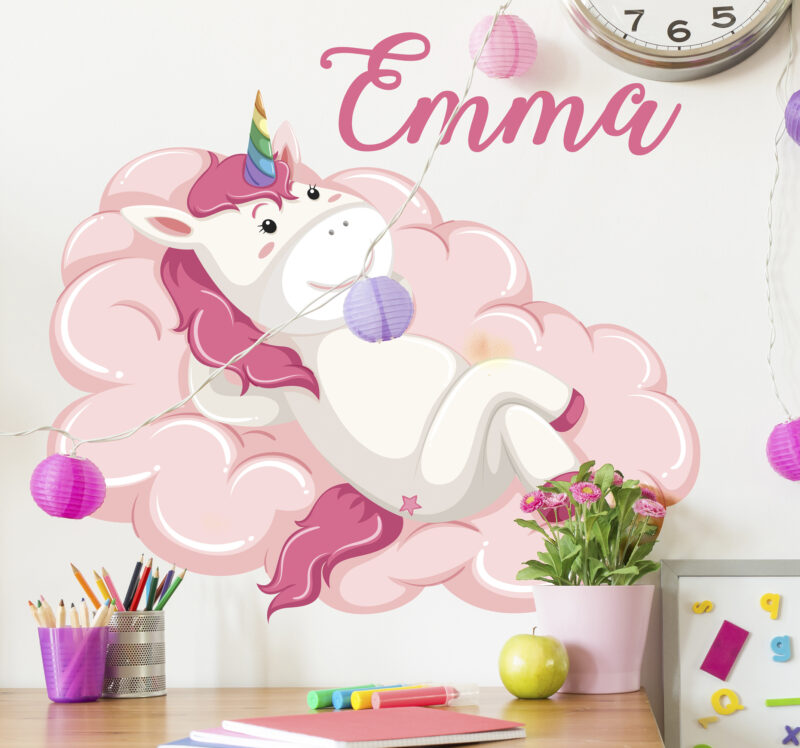 Bild von   personalisierbares einhorn wanjpg | Individuelle 🎁 persönliche 🎁 personalisierte Geschenke bedruckt ▪ bestickt ▪ graviert