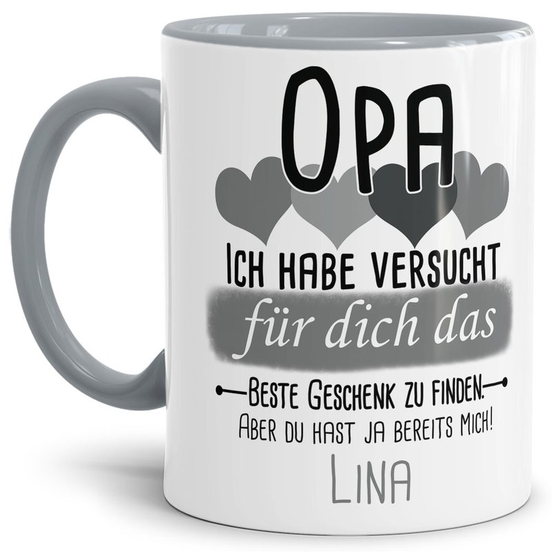 Bild von   tasse von wunschname fr opajpg | Individuelle 🎁 persönliche 🎁 personalisierte Geschenke bedruckt ▪ bestickt ▪ graviert